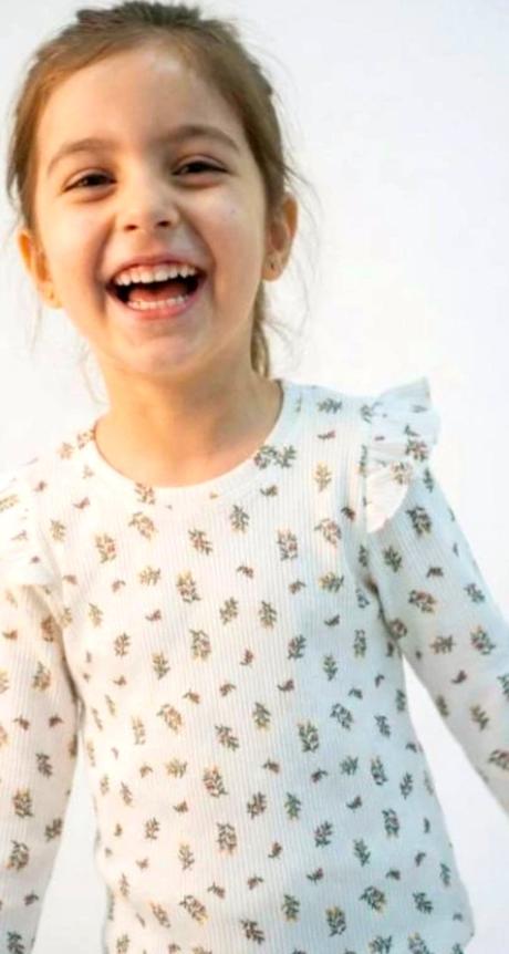 Detský natelnik jemné kvetinky, 86 - 128