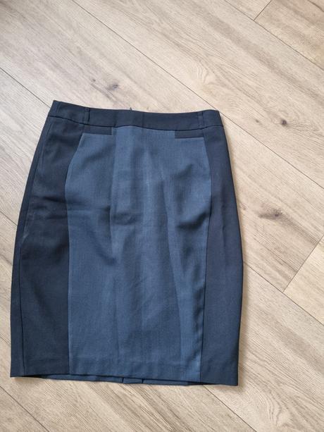 Modro čierna biznis sukňa f&f veľ. 40, f&f,40