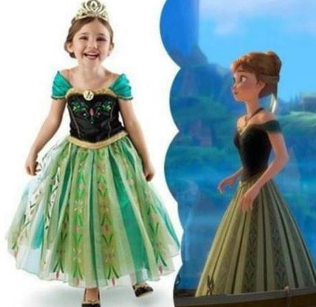 Kostým šaty ladove kralovstvo princez anna frozen,
