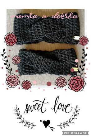 Háčkovaná čelenka mama a dcéra, 116