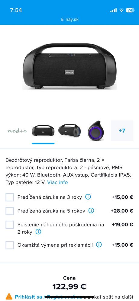 Bluetooth reproduktor, 