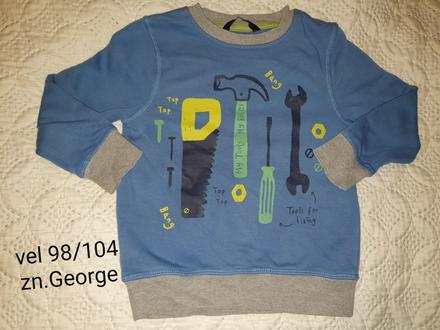 Mikina naradie modra, george,98