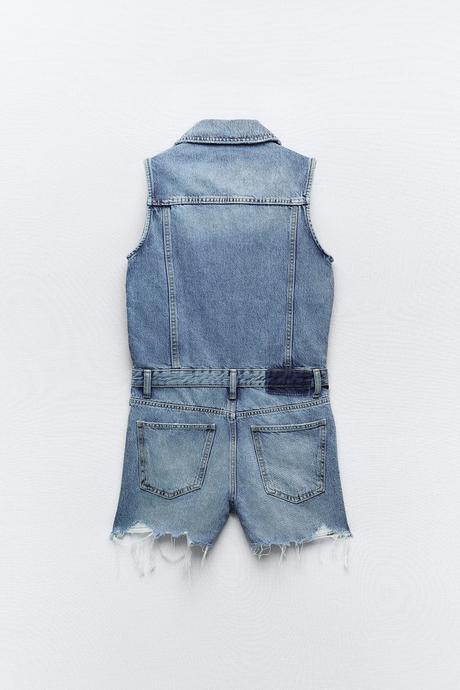 Štýlový džínsový overal značky zara, pc 42 eur, zara,m / s