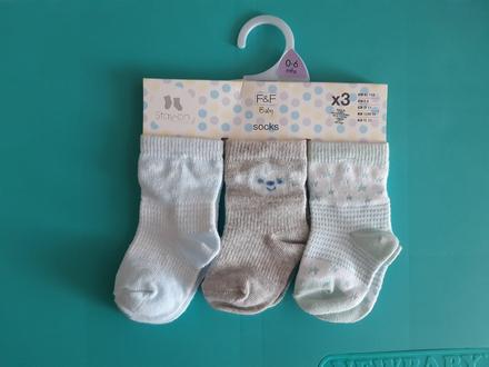 Ponožky, f&f,18 / 19 / 20 / 62 / 68