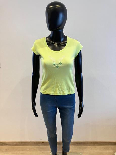 Dámske tričko s potlačou svetlozelené (s), s