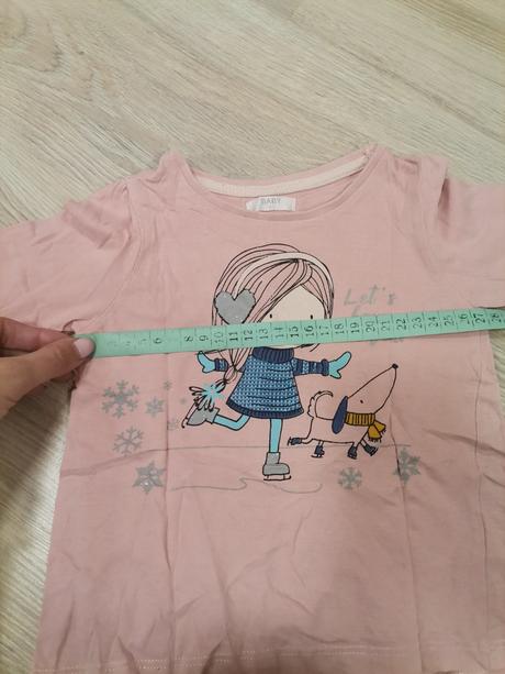 Dievčenské tričko staroruzove, pepco,86