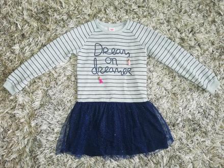 Mikinové šaty 122/128, 122