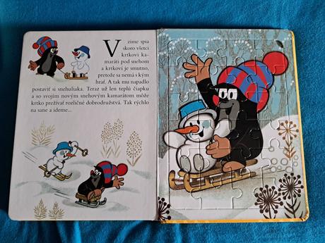 Krtko vesele puzzle kniha, 