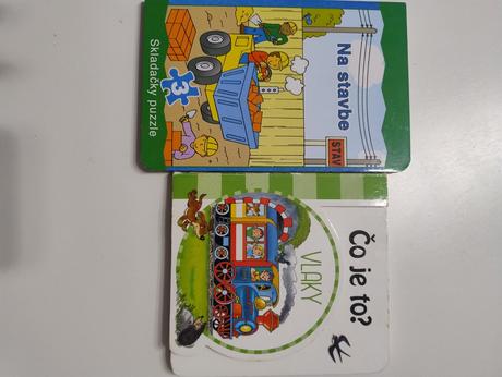 2 knihy na stavbe + vlaky,