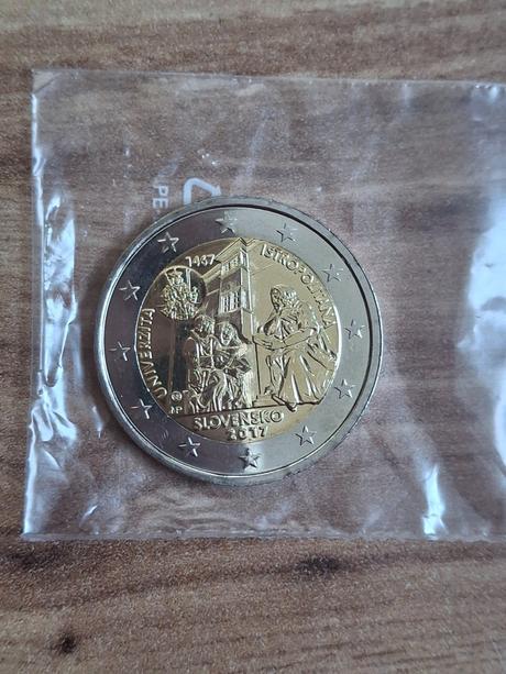 Minca 2 euro pamätná univerzita istropolitana 2015,