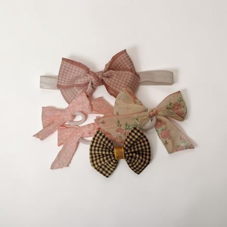 Balíčky mašiel na gumičke/štipce, 