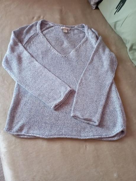 Modrý sveter, h&m,s