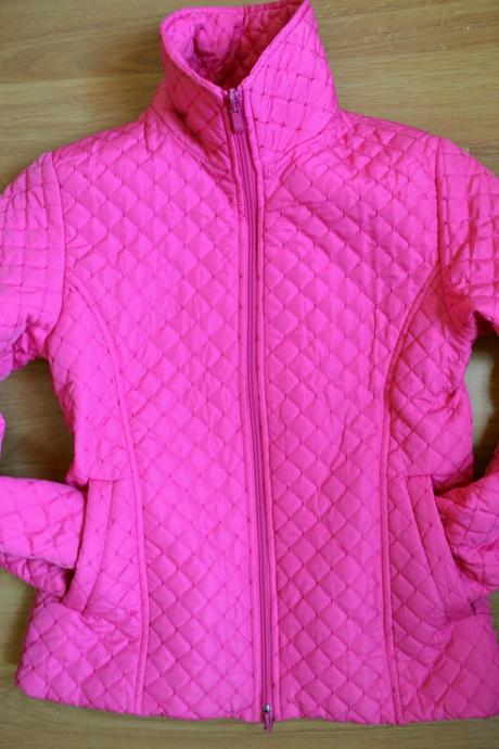 Štepovaná značková bunda 2smerný zips s/m, m