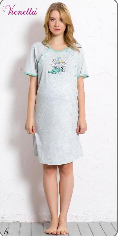 Materská nočná košeľa na kojenie, vienetta secret,36 - xxl