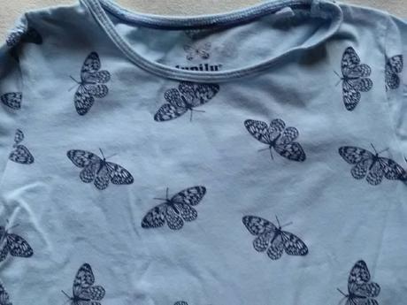 Tričko s motýľmi, lupilu,98