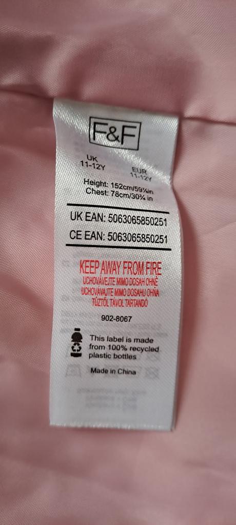 Dievčenská prešívaná bunda f&f, f&f,152