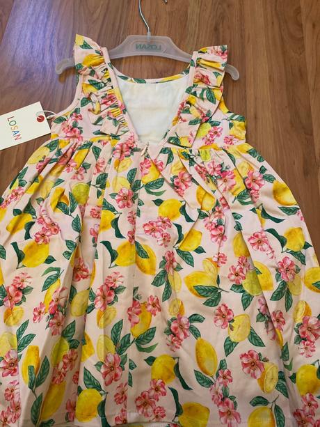 Šaty citroniky, losan,98 / 104 / 122 / 134 / 140