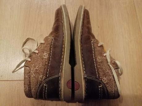 Kožené prechodné topánky, clarks,27