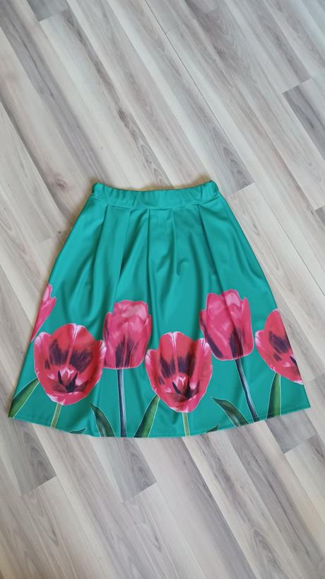 Sukňa s tulipánmi, xs