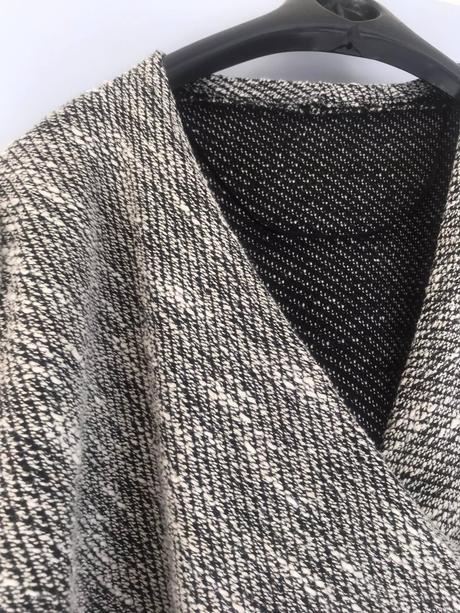 Melírovaný  buklé svetrík, xl