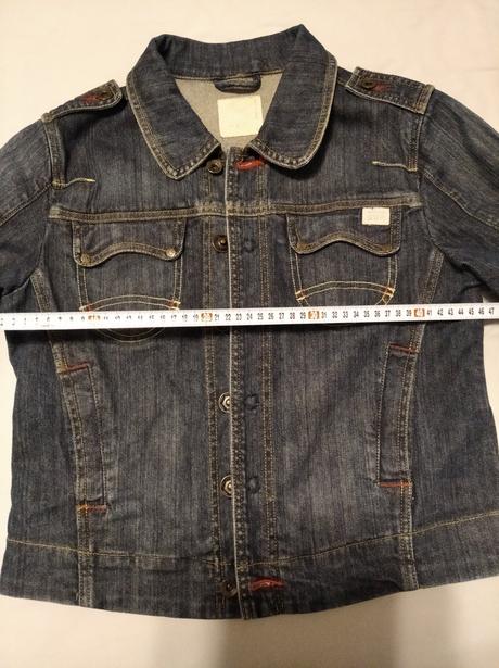 Šmrcovná rifľová bundička, l