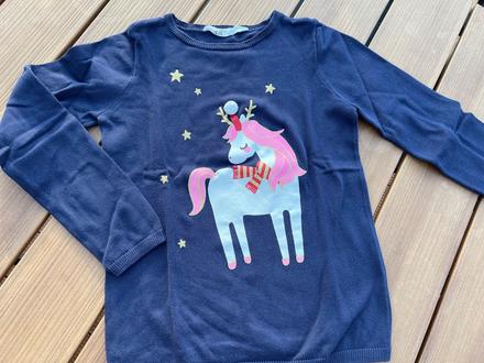 Svetrik s jednorozcom h&m 134/140, h&m,140