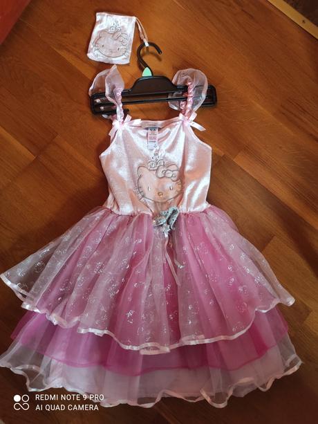 Šaty na karneval hallo kitty 110/116, 