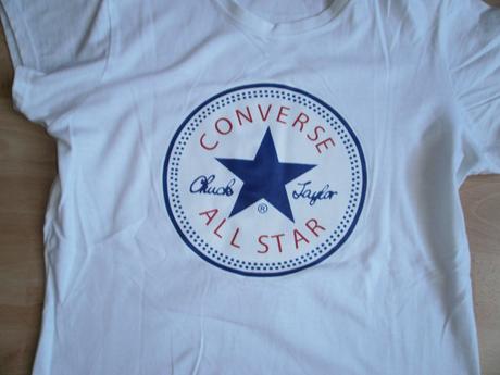 Tričko s veľkou potlačou, converse,s