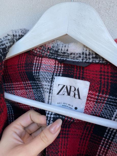 Dlhý prechodný kabát / vrchná košeľa shacket, zara,s