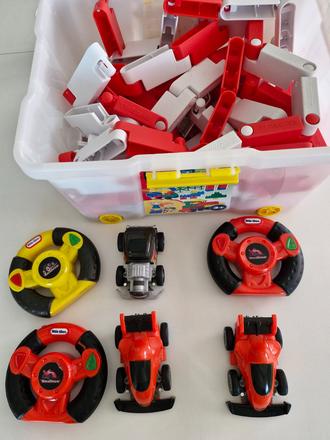 Autá na ovládanie + dráha, 