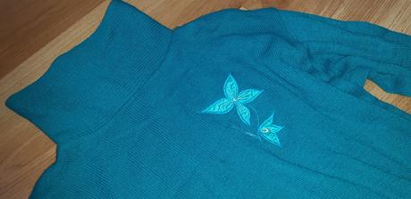 Tyrkysový sveter, xl