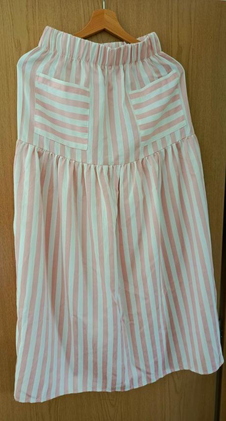 Ružovo-biela sukňa, xs