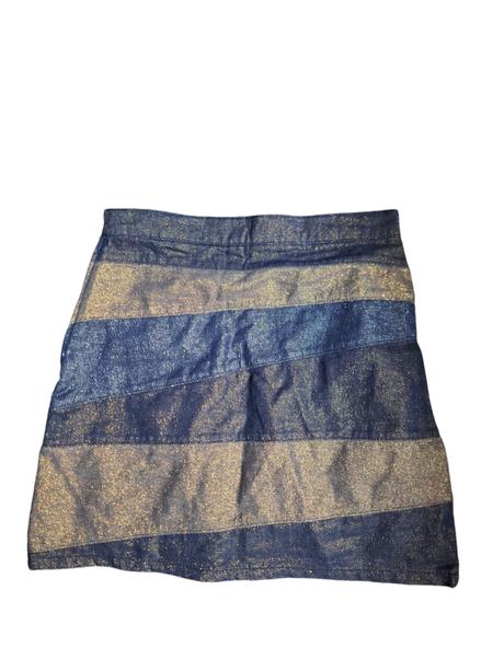 Dievčenská pásikavá rifľová sukňa, 152