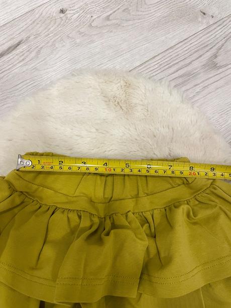 Horčicové sukňolegínky zuppa a natelnik, 116