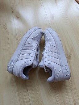 Biele kožené botasky, adidas,36