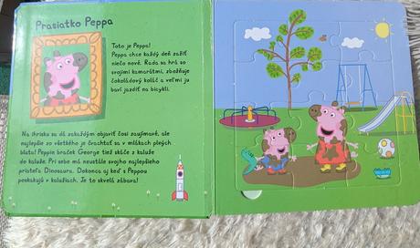 Peppa pig - knižka s puzzle, 