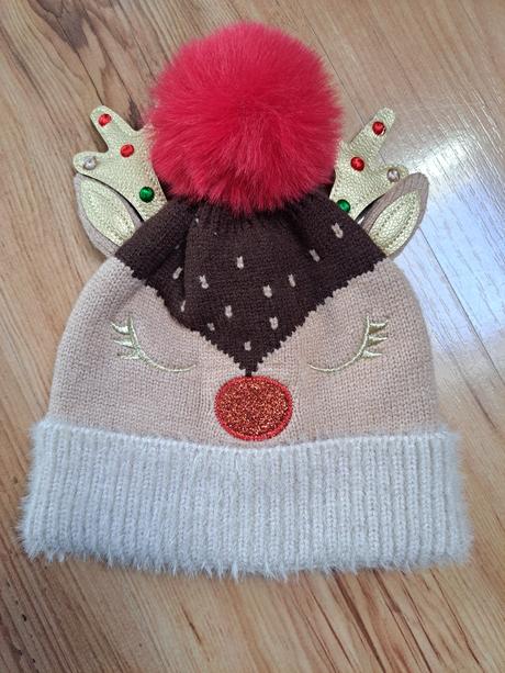 Vianočná zimná čiapka, primark,74 / 80