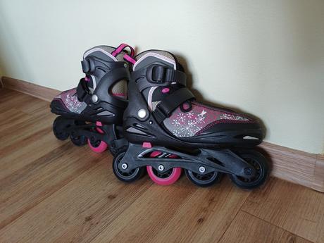 Dievčenské kolieskové korčule, veľkosť 33 - 37, crivit,33