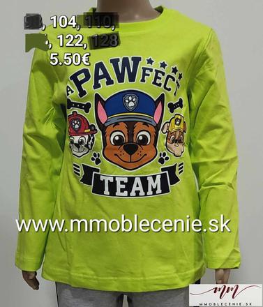 Tričko paw patrol chlapčenské, disney,104 / 122