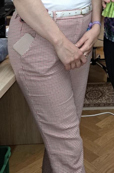 Vzorované bavlnené nohavice max mara, m/38, m