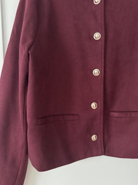 Bordovy kabatik sinsay, sinsay,40