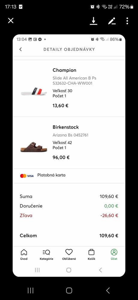 Pánske šlapky č.42, 42