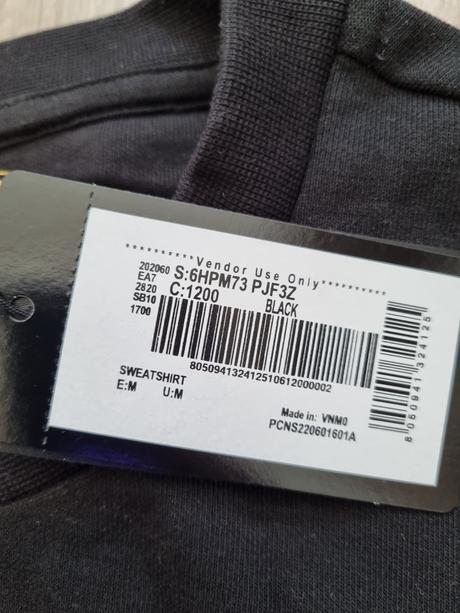 Pánska tenšia mikina emporio armani m, armani,m