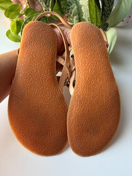 Shapen barefoot sandálky caliope natural, veľ.37, 37