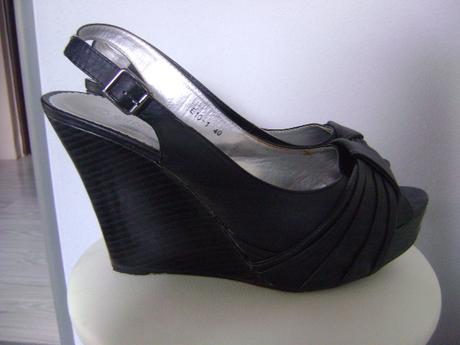 Čierné sandálky,40, 40