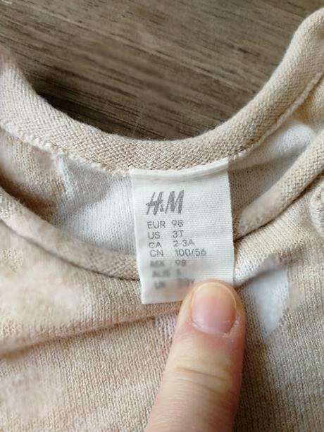Pulóver s bodkami, h&m,98