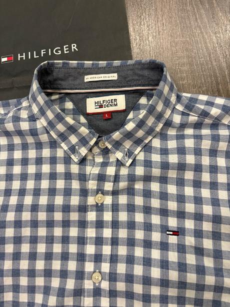 Tommy hilfiger panska kockovana kosela l, tommy hilfiger,l