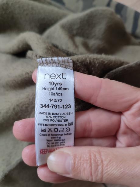 Maskáčová mikina, next,140