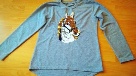 Tričko s flitrami, 152