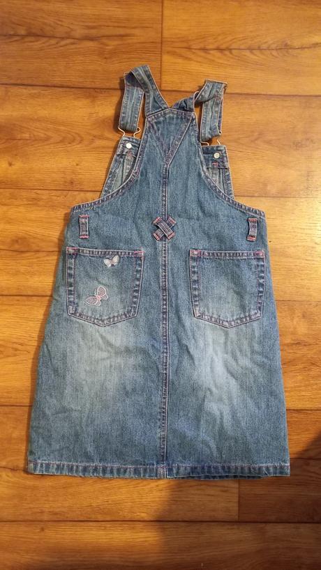 Riflové šaty 122/128, 128